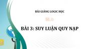 Bài 3: Suy luận quy nạp