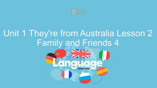 Unit 1 lớp 4: They're from Australia - Lesson 2