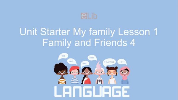 Unit Starter lớp 4: My family - Lesson 1