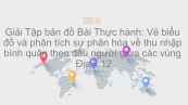 Giải Tập bản đồ Địa lí 12 Bài 19: TH: Vẽ biểu đồ và phân tích sự phân hóa về thu nhập bình quân theo đầu người