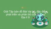 Giải Tập bản đồ Địa lí 9 Bài 13: Vai trò, đặc điểm phát triển và phân bố của dịch vụ