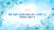 Ôn tập cuối học kì 1 (Tiết 1) Tiếng Việt 5