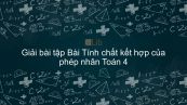 Giải bài tập VBT Toán 4 Bài 52: Tính chất kết hợp của phép nhân
