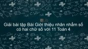 Giải bài tập VBT Toán 4 Bài 61: Giới thiệu nhân nhẩm số có hai chữ số với 11