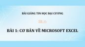 Bài 1: Cơ bản về Microsoft Excel