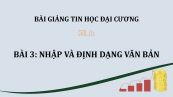 Bài 3: Nhập và định dạng văn bản