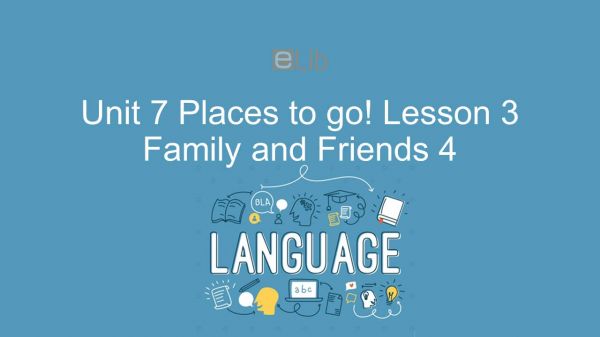 Unit 7 lớp 4: Places to go! - Lesson 3