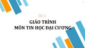 Giáo trình môn Tin học đại cương
