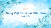 Tiếng Việt lớp 5 bài 29A: Nam và nữ