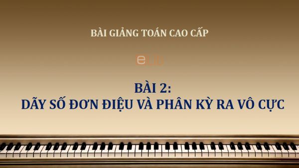 Bài 2: Dãy số đơn điệu và phân kỳ ra vô cực