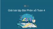 Giải bài tập VBT Toán 4 Bài 96: Phân số