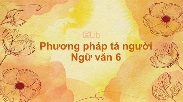 Phương pháp tả người Ngữ văn 6