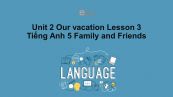 Unit 2 lớp 5: Our vacation - Lesson 3