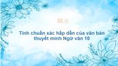 Tính chuẩn xác hấp dẫn của văn bản thuyết minh Ngữ văn 10