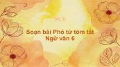 Soạn bài Phó từ Ngữ văn 6 tóm tắt