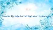 Soạn bài Thao tác lập luận bác bỏ Ngữ văn 11 siêu ngắn