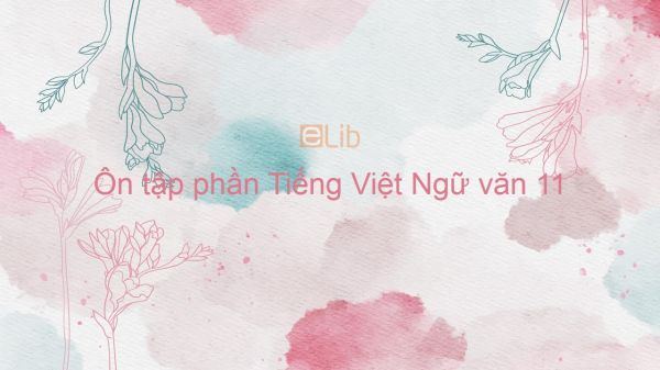 Ôn tập phần Tiếng Việt Ngữ văn 11