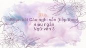 Soạn bài Câu nghi vấn (tiếp theo) Ngữ văn 8 siêu ngắn