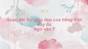 Soạn bài Sự giàu đẹp của tiếng Việt Ngữ văn 7 đầy đủ