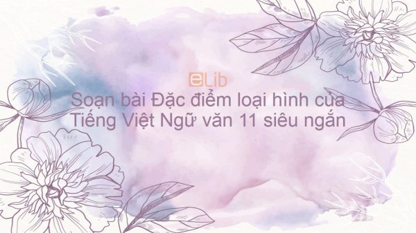 Soạn bài Đặc điểm loại hình của Tiếng Việt Ngữ văn 11 siêu ngắn