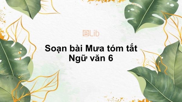 Soạn bài Mưa Ngữ văn 6 tóm tắt