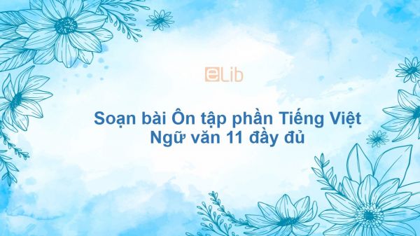 Soạn bài Ôn tập phần Tiếng Việt Ngữ văn 11 đầy đủ