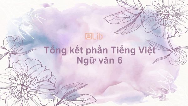Tổng kết phần Tiếng Việt Ngữ văn 6