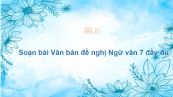 Soạn bài Văn bản đề nghị Ngữ văn 7 đầy đủ