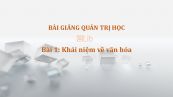 Bài 1: Khái niệm về văn hóa