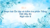 Soạn bài Ôn tập và kiểm tra phần Tiếng Việt Ngữ văn 8 đầy đủ