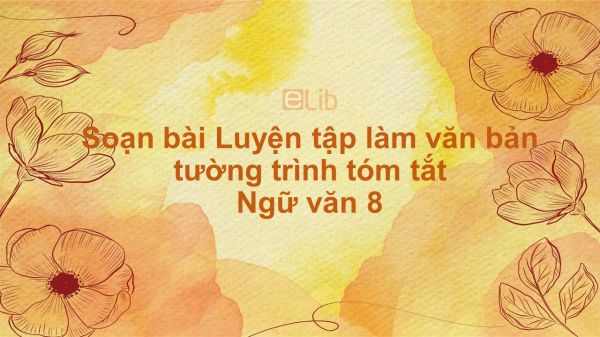 Soạn bài Luyện tập làm văn bản tường trình Ngữ văn 8 tóm tắt