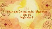 Soạn bài Ôn tập phần Tiếng Việt Ngữ văn 9 đầy đủ