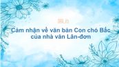 Cảm nhận về văn bản Con chó Bấc của nhà văn Lân-đơn