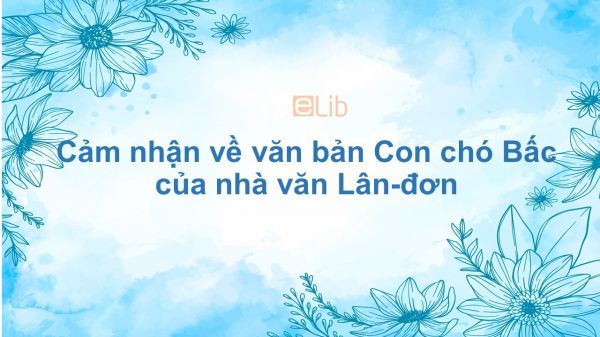 Cảm nhận về văn bản Con chó Bấc của nhà văn Lân-đơn