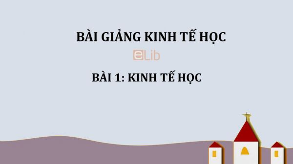 Bài 1: Kinh tế học