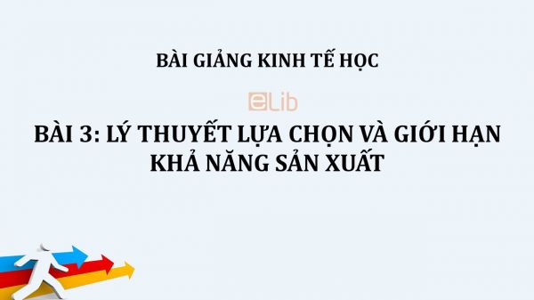 Bài 3: Lý thuyết lựa chọn và giới hạn khả năng sản xuất